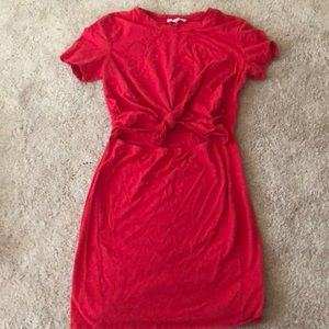 Red summer dress